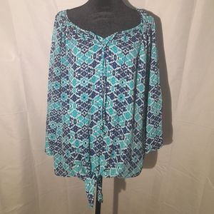 Zac & Rachel 🦋 Women's XL blue blouse